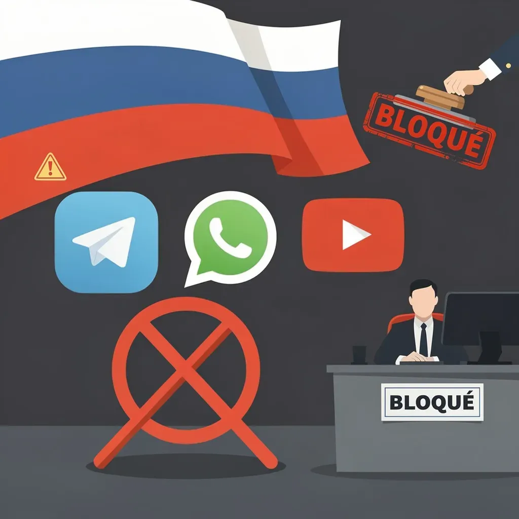 🇷🇺 Spaciba Telegram, WhatsApp et YouTube (mais le Kremlin ne veut plus de vous)